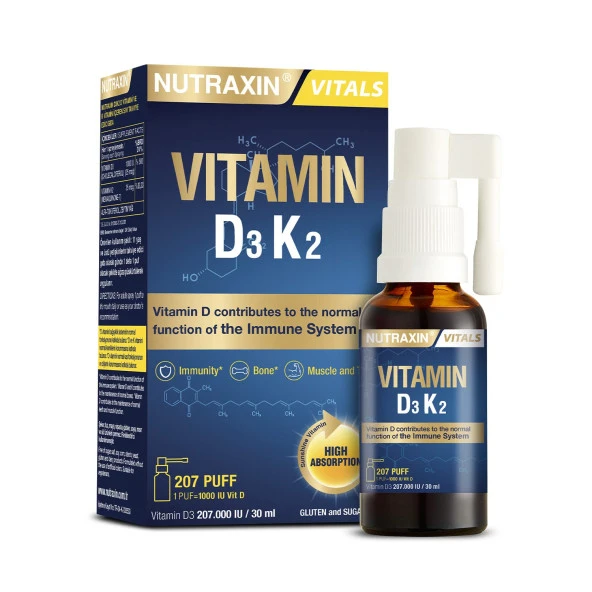 Nutraxin D3K2 Vitamin 30 Ml
