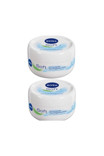 2 li Paket Nivea Soft Nemlendirici Bakım Kremi 200 ml