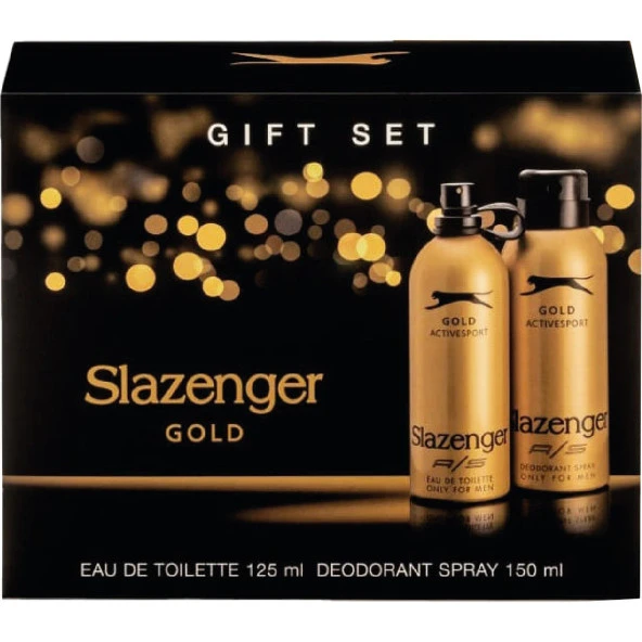 Slazenger Active Sport Gold Erkek Parfüm EDT 125 ML + Deodorant 150 ML