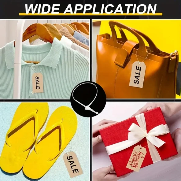 El Geçmeli Şeffaf Kılçık 9"inç / 22,86cm (1pk-500 Adet) - 3