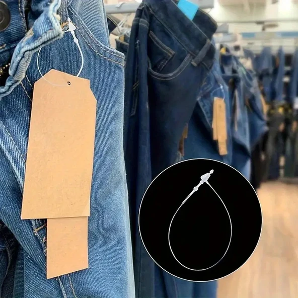 El Geçmeli Şeffaf Kılçık 9"inç / 22,86cm (1pk-500 Adet) - 4