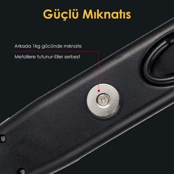 POWERMASTER PM-14905 220 VOLT 7 METRE KABLOLU 100 LEDLİ SEYYAR ÇALIŞMA LAMBASI - 3