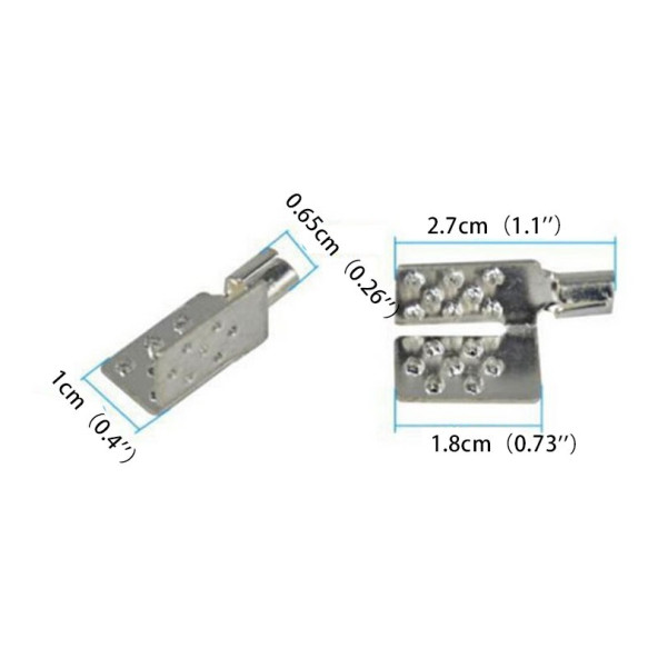 YATE10 Alüminyum-Bakır Isıtıcı Filmi Bağlantı Klipsi 20 Adet - 2