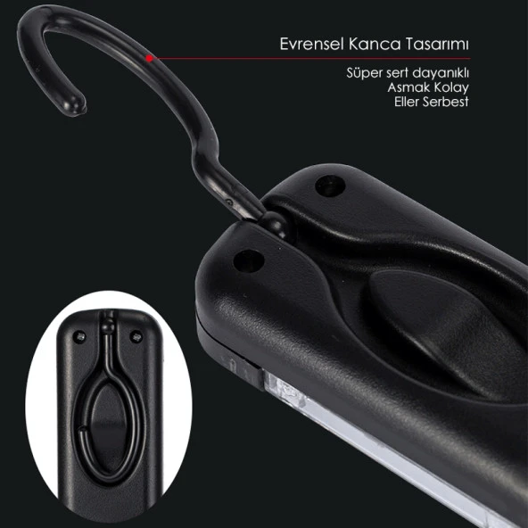 Powermaster Pm-14905 220 Volt 7 Metre Kablolu 100 Ledli Fişli Seyyar Çalışma Lambası Tamirci Aydınlatma - 2