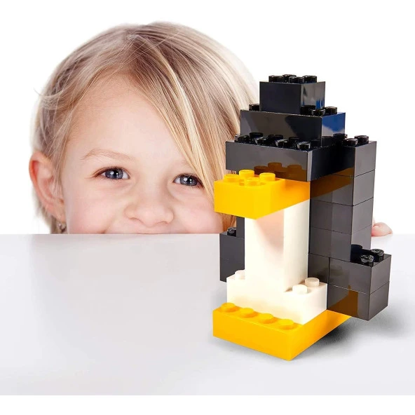 Simba Blox Siyah Bloklar 100 Parça 4 Yaş ve Üzeri Çocuklar için Yaratıcı Oyuncak Yapım Seti GKO - 3