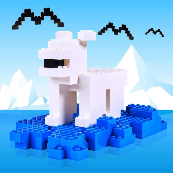 Simba Blox Siyah Bloklar 100 Parça 4 Yaş ve Üzeri Çocuklar için Yaratıcı Oyuncak Yapım Seti GKO - 4