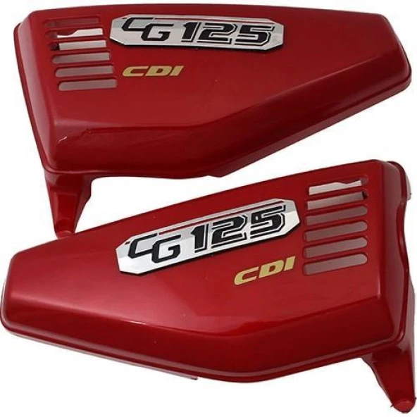 Cg Akü Yan Kapak Takımı Kırmızı ürün görseli 1