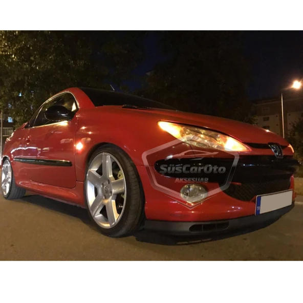 Peugeot 206 206+ 1998-2012 Uyumlu Üniversal Laguna Lip Esnek Ön Lip 2 Parça Tampon Altı Dil Karlık Ön Ek - 9