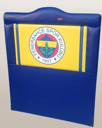 Başlık 90315 DK Tek Kişilik 90 Taraftar FENERBAHÇE Suni Deri Mavi Kumaş El Yapım - 2