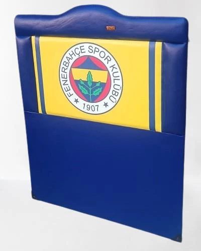 Başlık 90315 DK Tek Kişilik 90 Taraftar FENERBAHÇE Suni Deri Mavi Kumaş El Yapım - 6