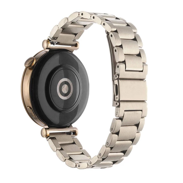 Gpack Garmin Active 3S 18mm Kordon Metal Sıralı Kordon KRD 04 - 3