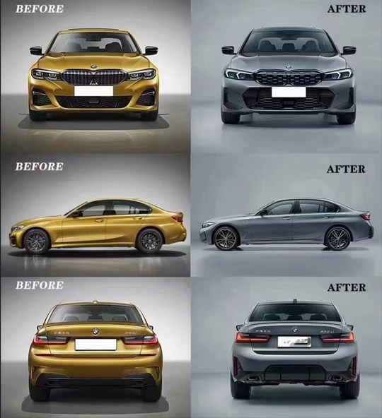 AUTOGP Bmw g20 g20 lci dönüşüm body kit full seti 2019 / 2022 - Resim 2