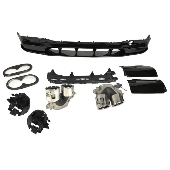 AUTOGP Mercedes w118 cla45 arka difüzör ve egzoz ucu seti 2018+