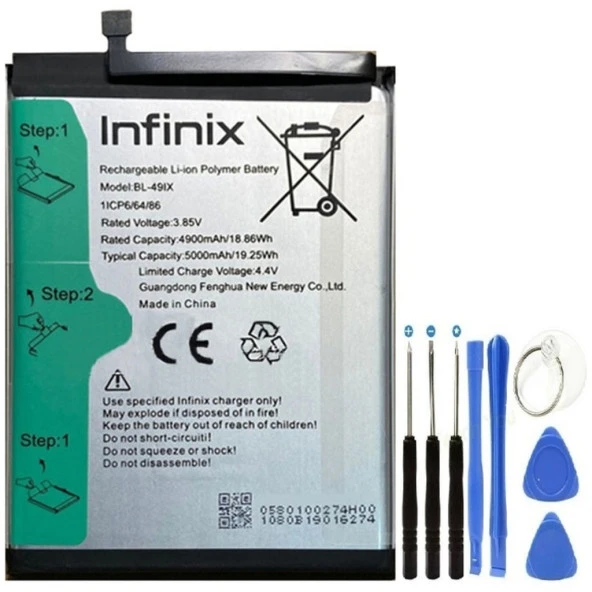 İnifix Smart Hd 2021 Pil Batarya Bl49ıx+tamir Set X612b