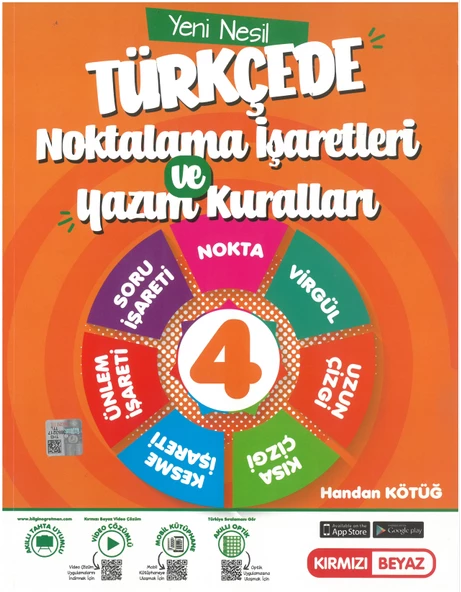 Kırmızı Beyaz 4.sınıf Yeni Nesil Dört İşlem - Yazım Noktalama Türkçe Matematik Seti 2 Kitap - 3