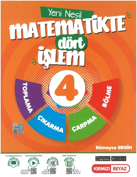 Kırmızı Beyaz 4.sınıf Yeni Nesil Dört İşlem - Yazım Noktalama Türkçe Matematik Seti 2 Kitap - 2