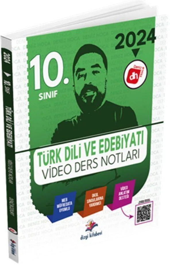 2024 10. Sınıf Türk Dili ve Edebiyatı Video Ders Notları Dizgi Kitap