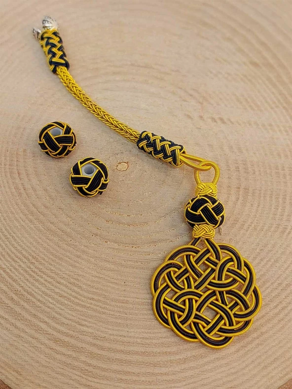 Bakır El İşi Kazaz Püskül & 2 Habbeli Takım (45530) - Resim 2