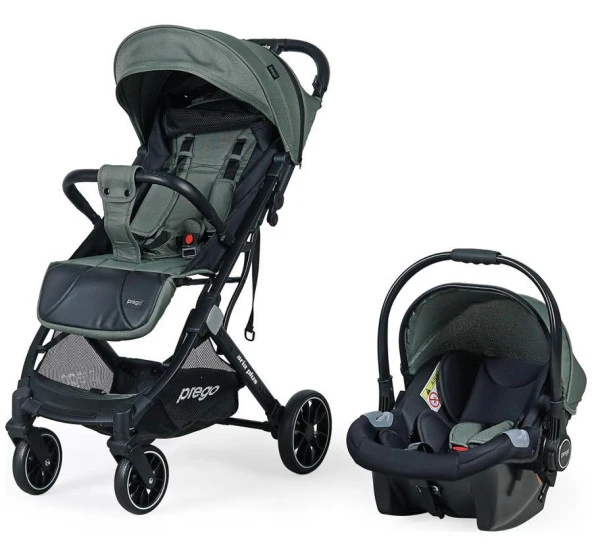 Prego 2037 Aria Plus Travel Sistem Bebek Arabası Yeşil