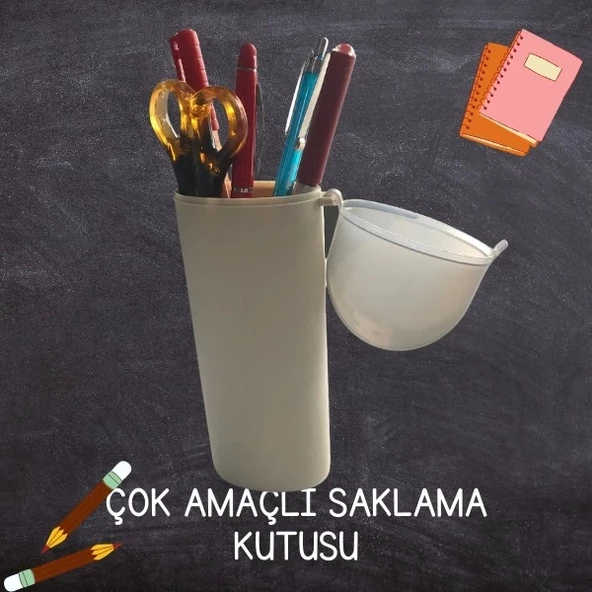 Çok Amaçlı Saklama Kutusu Kalemlik Diş Fırçası Kabı - 8