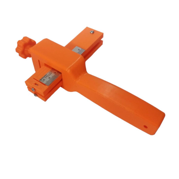 LeMooDe Turuncu Deri Şerit Kemer Kesme Bıçağı Deri El Aleti - 3