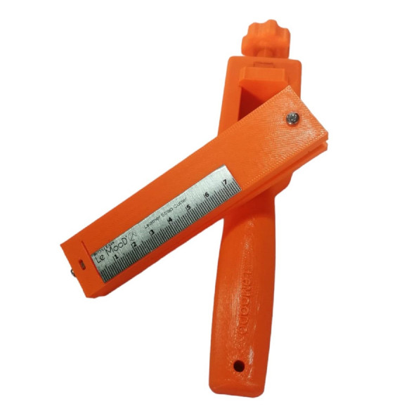 LeMooDe Turuncu Deri Şerit Kemer Kesme Bıçağı Deri El Aleti - 5