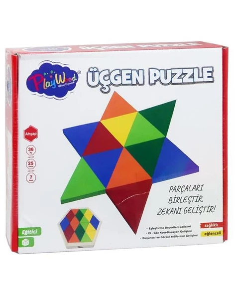 Playwood Ahşap Üçgen Puzzle Ony395