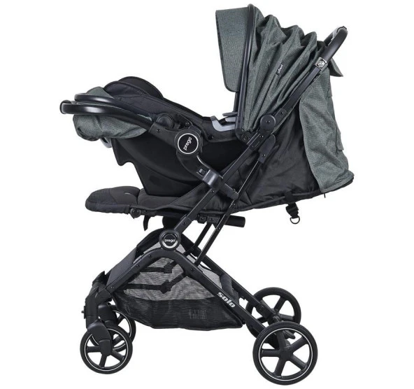 Prego 2032 Solo Travel Sistem Bebek Arabası Yeşil - Resim 4