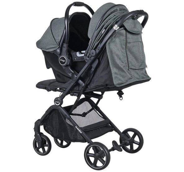 Prego 2032 Solo Travel Sistem Bebek Arabası Yeşil - Resim 5