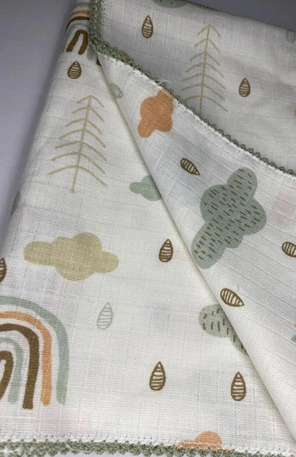 Müslin Battaniye Bebek Örtüsü 80x80 - 2