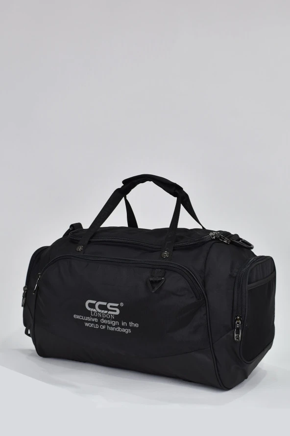 Elatae Ccs Orta Boy Unisex Çok Gözlü Spor Fitness Seyahat Çantası Siyah 31413 - 3