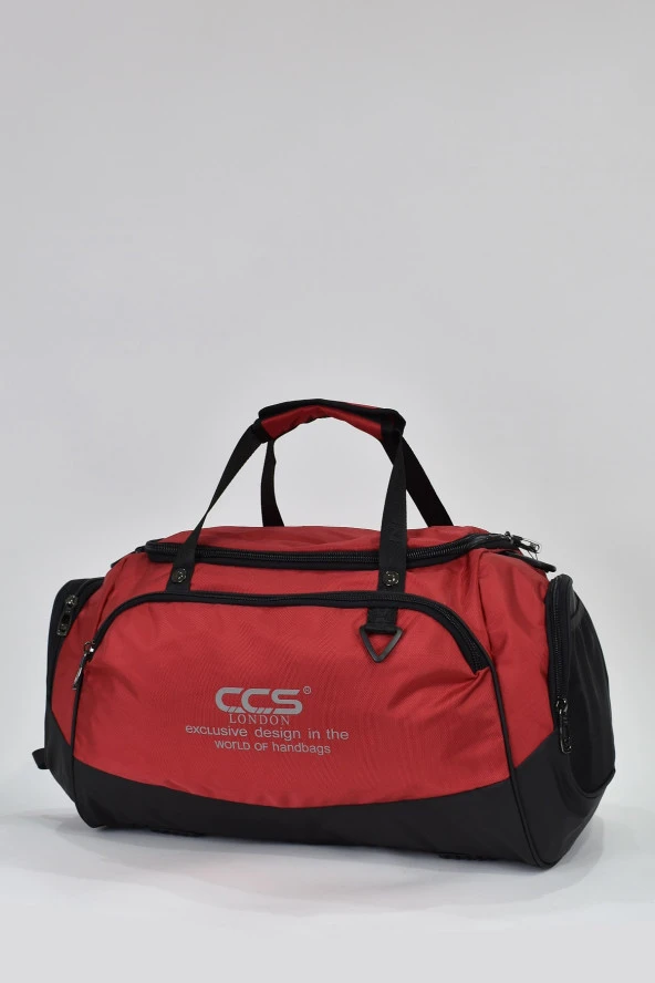 Elatae Ccs Orta Boy Unisex Çok Gözlü Spor Fitness Seyahat Çantası Kırmızı 31413 - 3