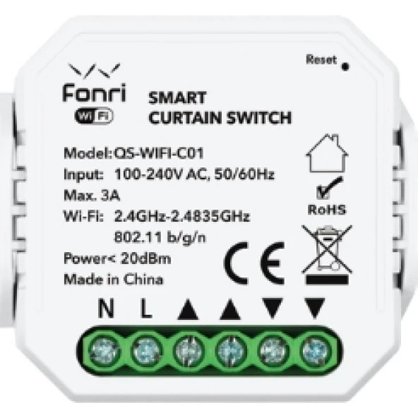 FONRI FONRI WF3-EL3-0201-11 WIFI KABLOSUZ CP03 AKILLI PERDE PANJUR ANAHTAR