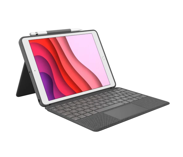 LOGITECH  COMBO TOUCH DOKUNMATIK PANELLI KLAVYELI KILIF GRI IPAD PRO 12.9 INC 5. GEN. 920-010186 - 3