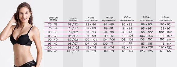 GARLAND A Plus Mavi Dantel Detaylı Big Size Plunge Sütyen - 5