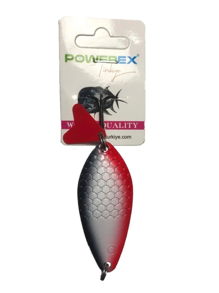 Turna Kaşığı 7 cm 24 Gram Metal Kaşık Powerex Shadow Turna 24 gr. 70 mm. Mod.135 Metal Kaşık Sahte Yem ürün görseli