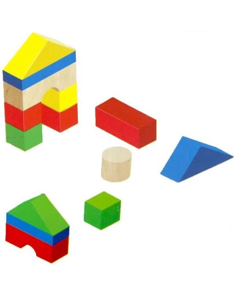 Play Wood Ahşap Eğitici Bloklar Doğal Oyuncak Ony356 - 3