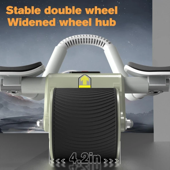 Relife Ab-04 Ab Roller Dirsek Destekli Karın Çalıştırıcı, Otomatik Geri Tepme Özellikli, Diz Matlı Karın Kası Çalıştırıcı, Erkekler ve Kadınlar Için, Karın Kası Antrenmanı, Çift Tekerlekli - 9