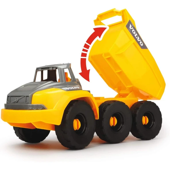 Dickie Toys Volvo İnşaat Oyun Seti Ekskavatör Damperli Kamyon Baret Kürek Tırmık GKO - 3