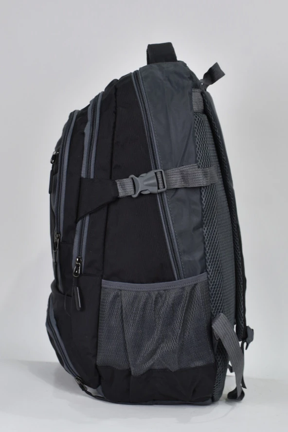 Elatae Young Ultra Light Lüks Kumaş Çok Gözlü Günlük Dağcı Sırt Çantası Siyah 55 Litre 51505 - Resim 4