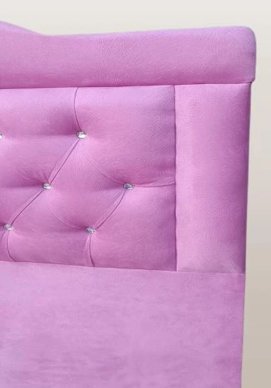 Başlık 90318 DK Tek Kişilik 90'lık Model Pembe Tay Tüyü Kumaş El Yapım - 5