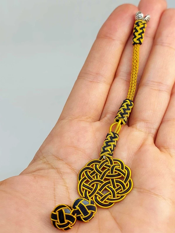 Bakır El İşi Kazaz Püskül & 2 Habbeli Takım (45538)