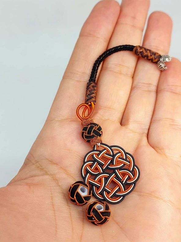 Bakır El İşi Kazaz Püskül & 2 Habbeli Takım (45556)