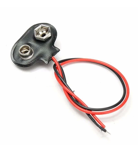 9 Volt Pil Başlığı - Arduino PCB Elektronik Devre Raspberry PIC 9V Pil Bağlantı Kablosu ürün görseli