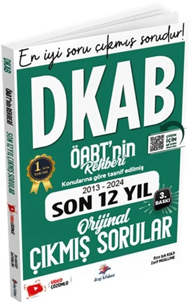 Dizgi Kitap ÖABT nin Rehberi DKAB Din Kültürü Öğretmenliği Son 12 Yıl Çıkmış Sorular Video Çözümlü