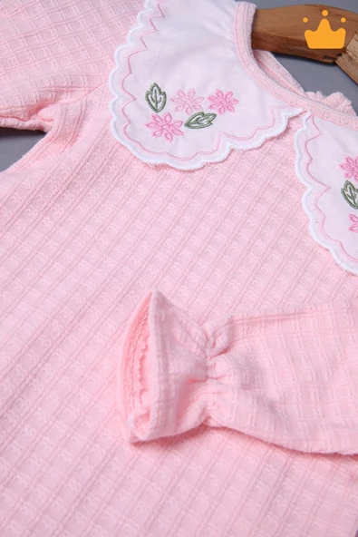 Babyhola Bayramlık Kız Bebek Çocuk Çıtçıtlı Badi Pantolon Şık Alt Üst Takım 2327 - 3