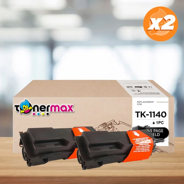 Kyocera TK-1140 Muadil Toner 2'li Paket / Ecosys M2535 / M2535 / FS1035 / FS1135 - Resim 4