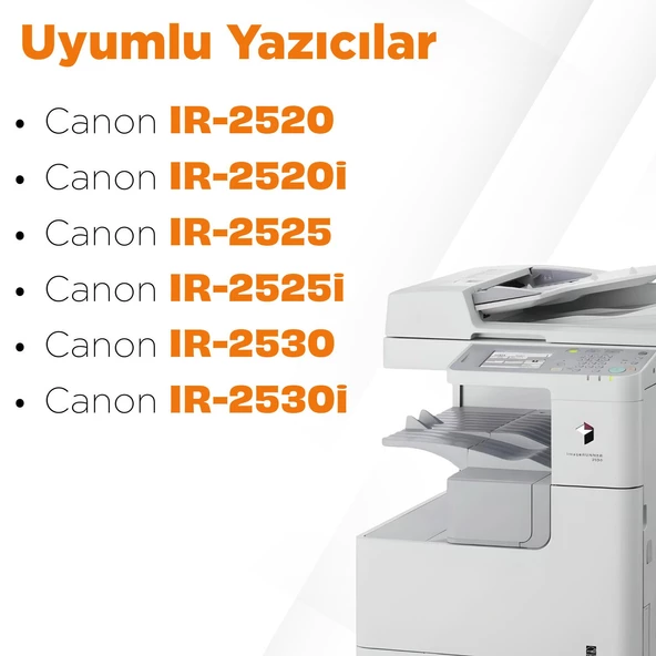 Canon C-EXV33 Muadil Toneri 2'li Paket / IR2520 / IR2520i / IR2525 / IR2525i / IR2530 / IR2530i - 5