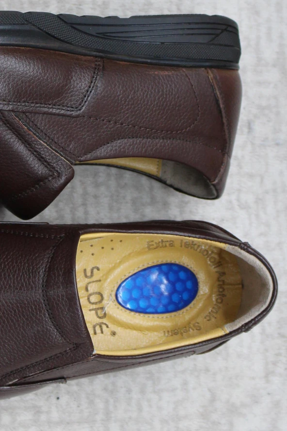 Mehmet Mete 42432 Kahve İç Ve Dış Hakiki Deri Rahat Yumuşak Erkek Ayakkabı - Resim 6