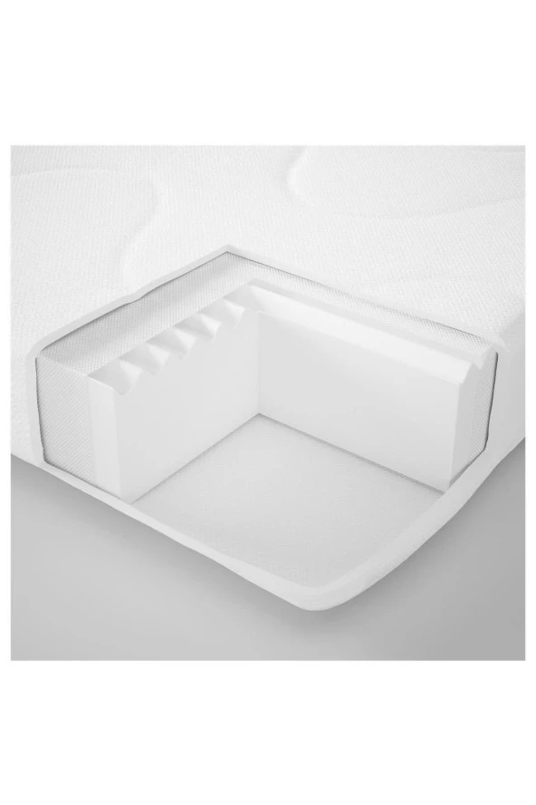 Bebek Yatağı Krummelur Beyaz MeridyenDukkan 60x120 Cm, 8 Cm Kalınlık - 4